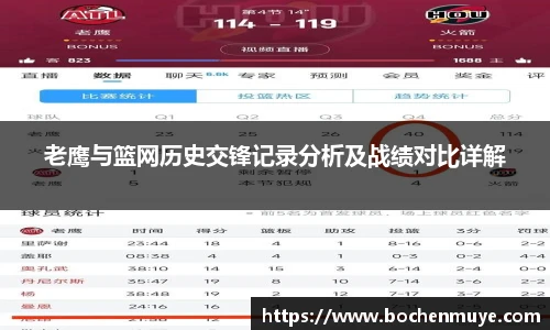 老鹰与篮网历史交锋记录分析及战绩对比详解